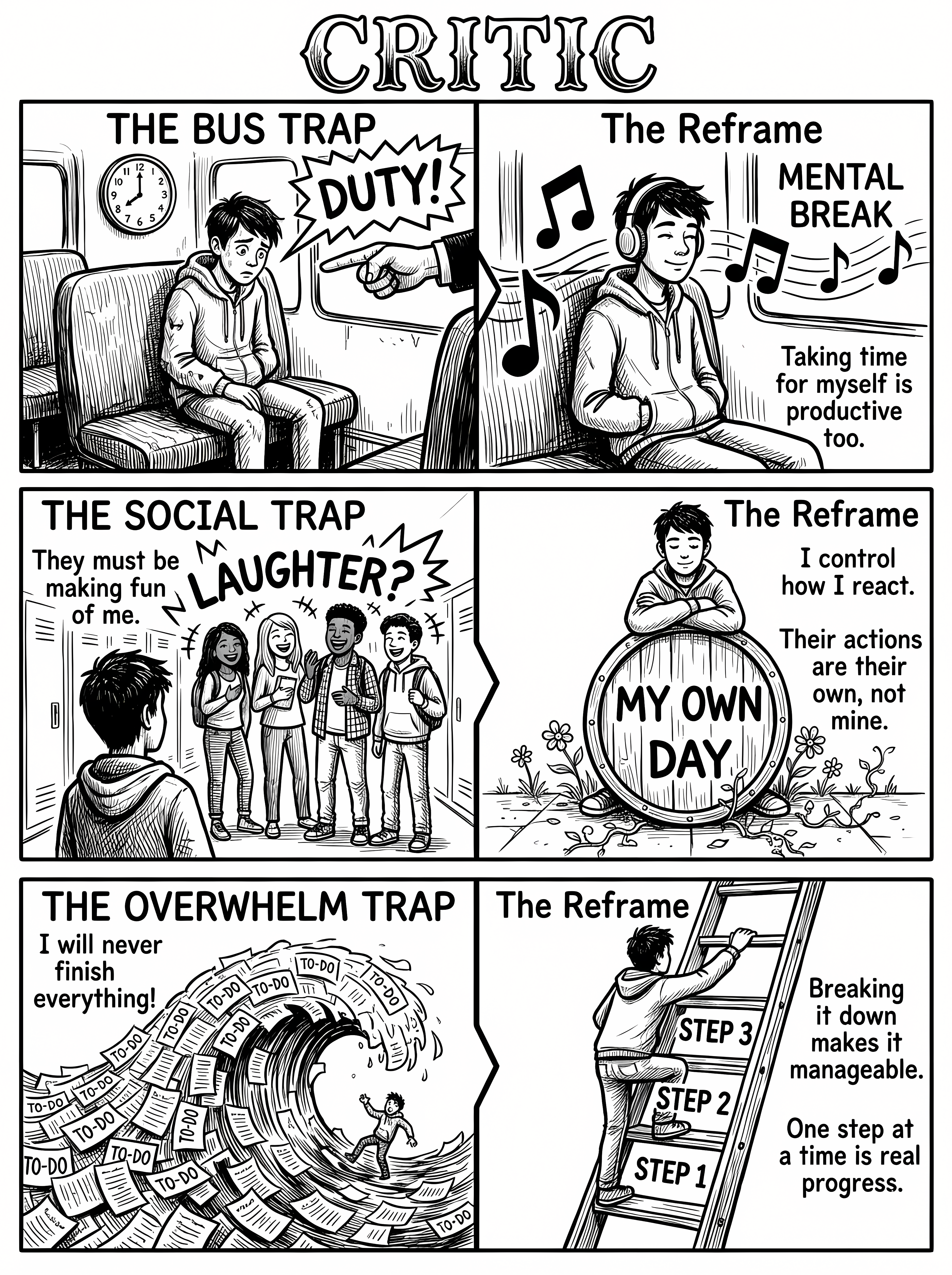 My Mind, My Canvas: A CBT Coloring Guide for Teens