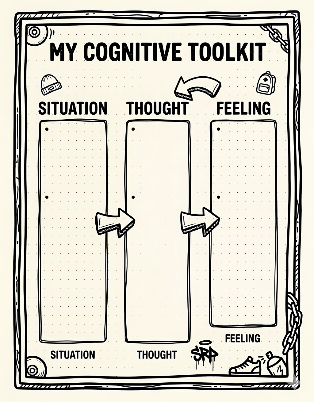 My Mind, My Canvas: A CBT Coloring Guide for Teens