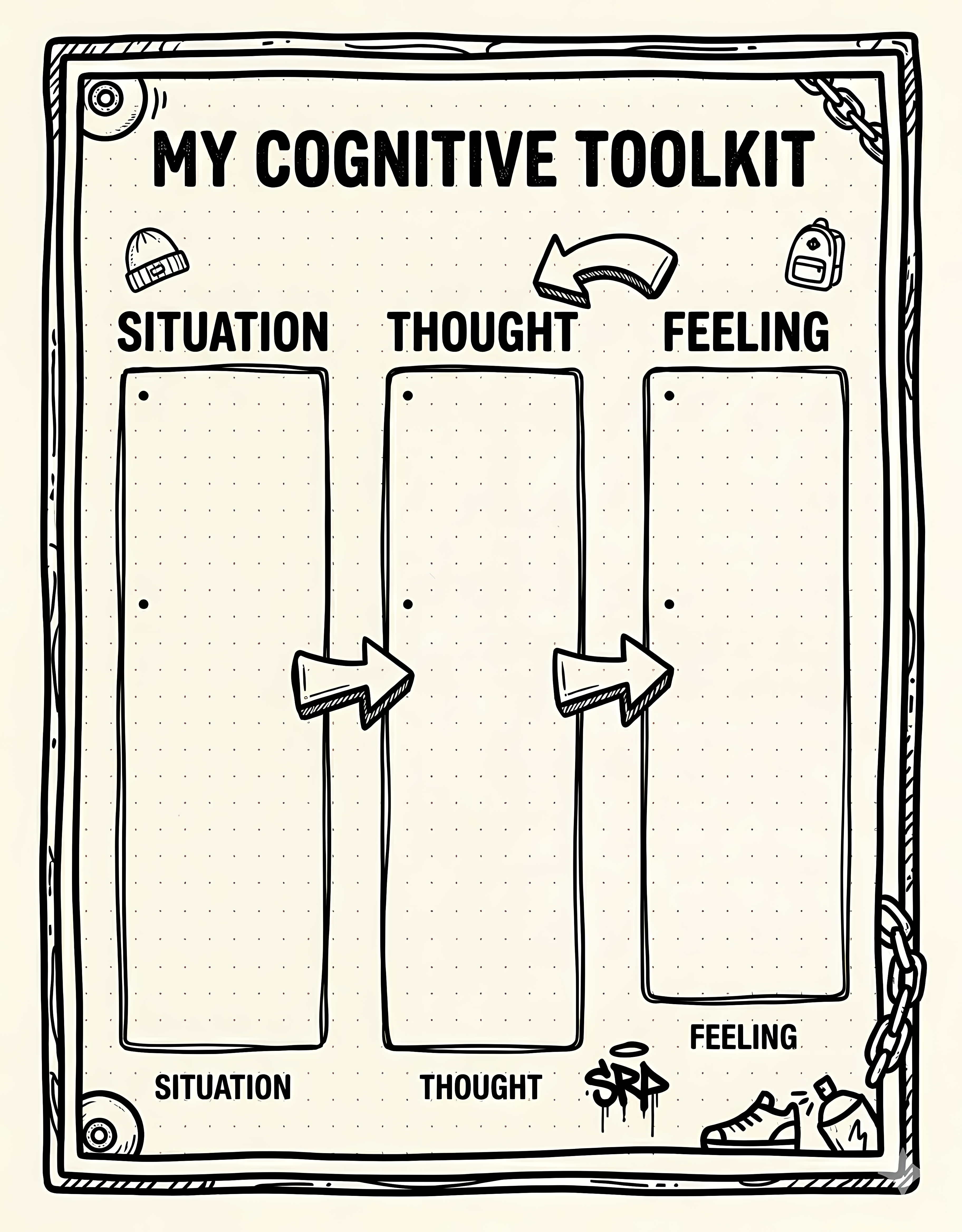 My Mind, My Canvas: A CBT Coloring Guide for Teens