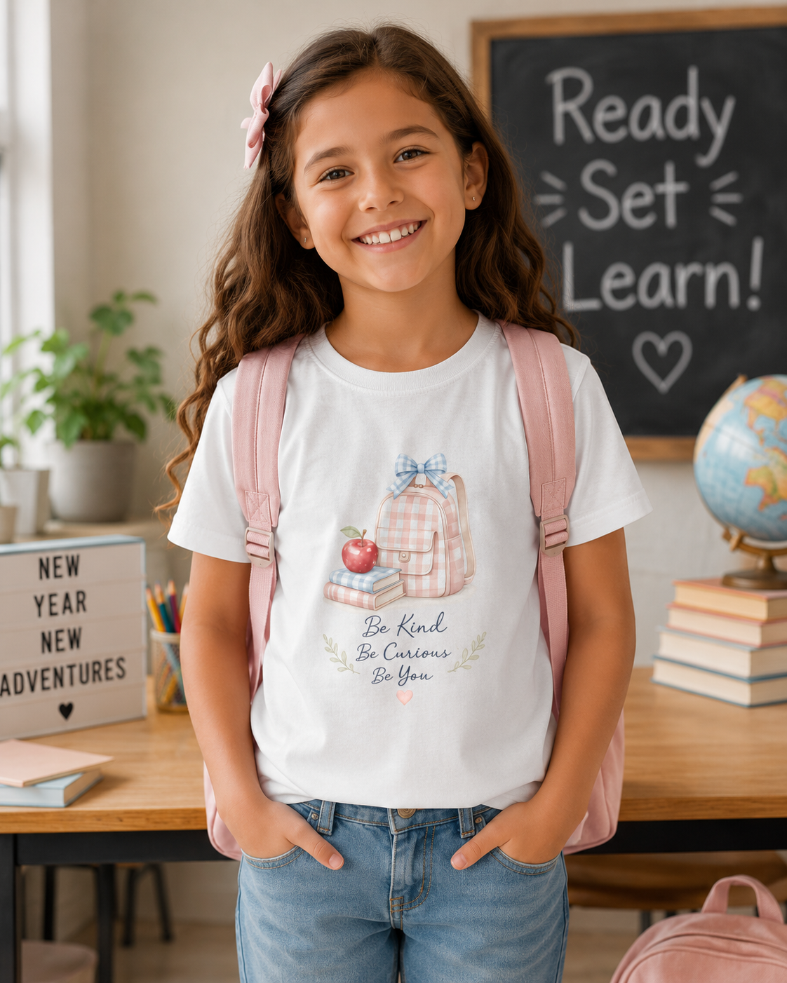 Back to School Youth Graphic Tee – Be Kind | Cute School Shirt for Boys & Girls | Youth Cotton T-Shirt