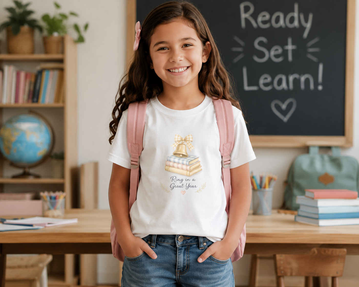 Back to School Youth Graphic Tee – Ring in a Great Year | Cute School Bell Shirt for Boys & Girls | Youth Cotton T-Shirt