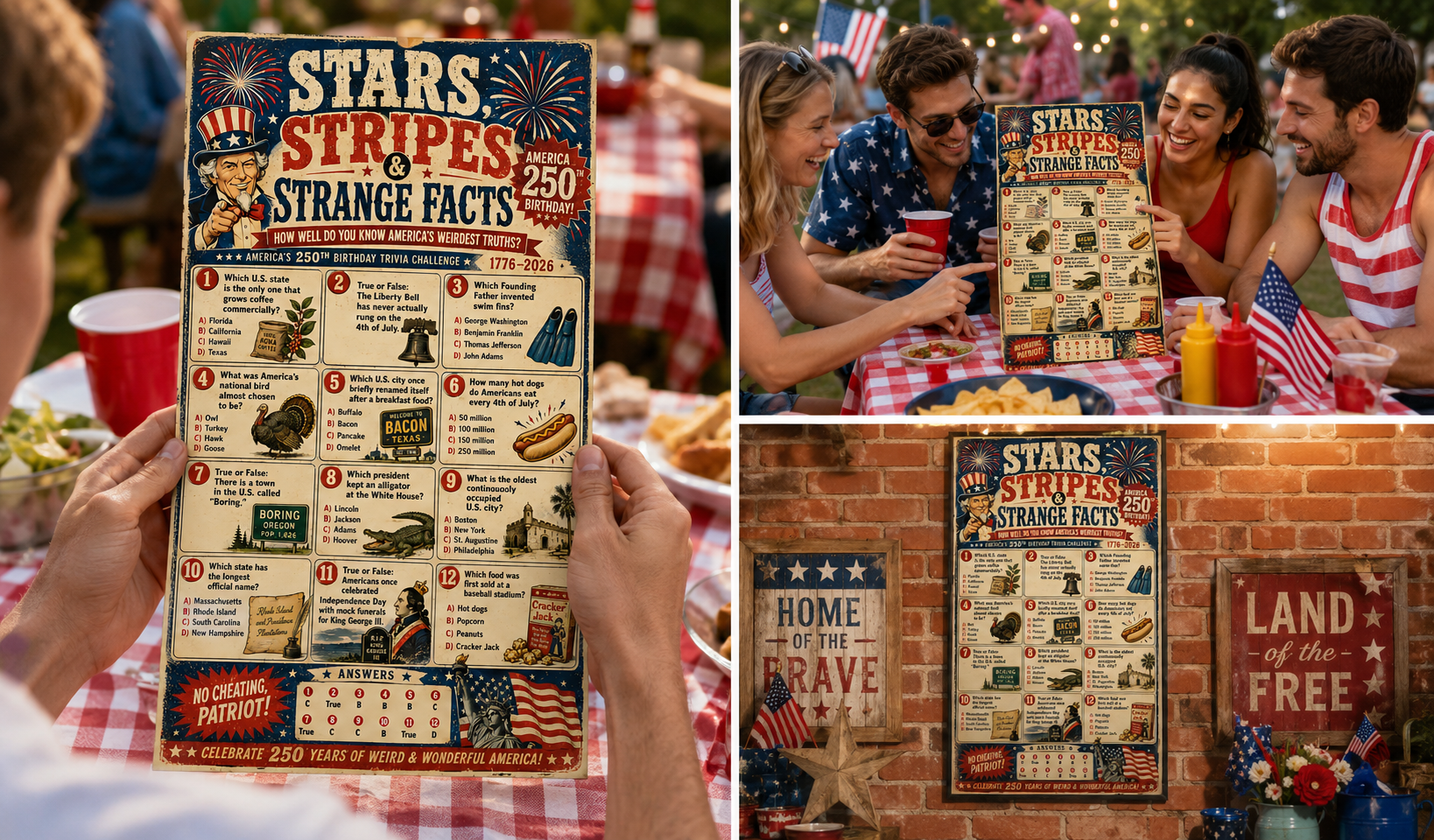 Stars, Stripes and Strange Facts, 4th of July Trivia