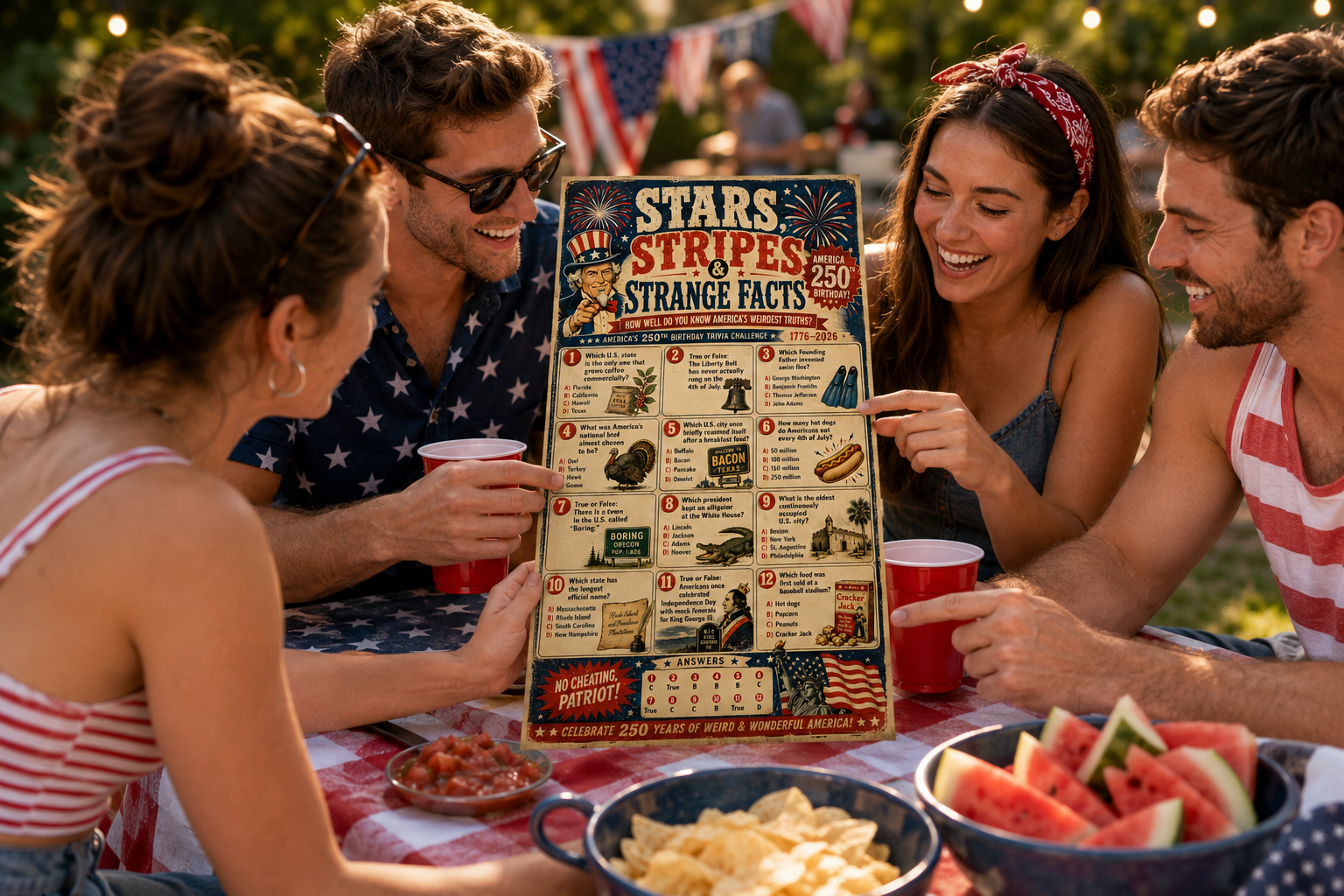 Stars, Stripes and Strange Facts, 4th of July Trivia