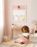Printable Undated Monthly Calendar | 11x14" Cute Owl Planner PDF