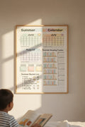 Summer Family Calendar and Reading Tracker (Digital Download)